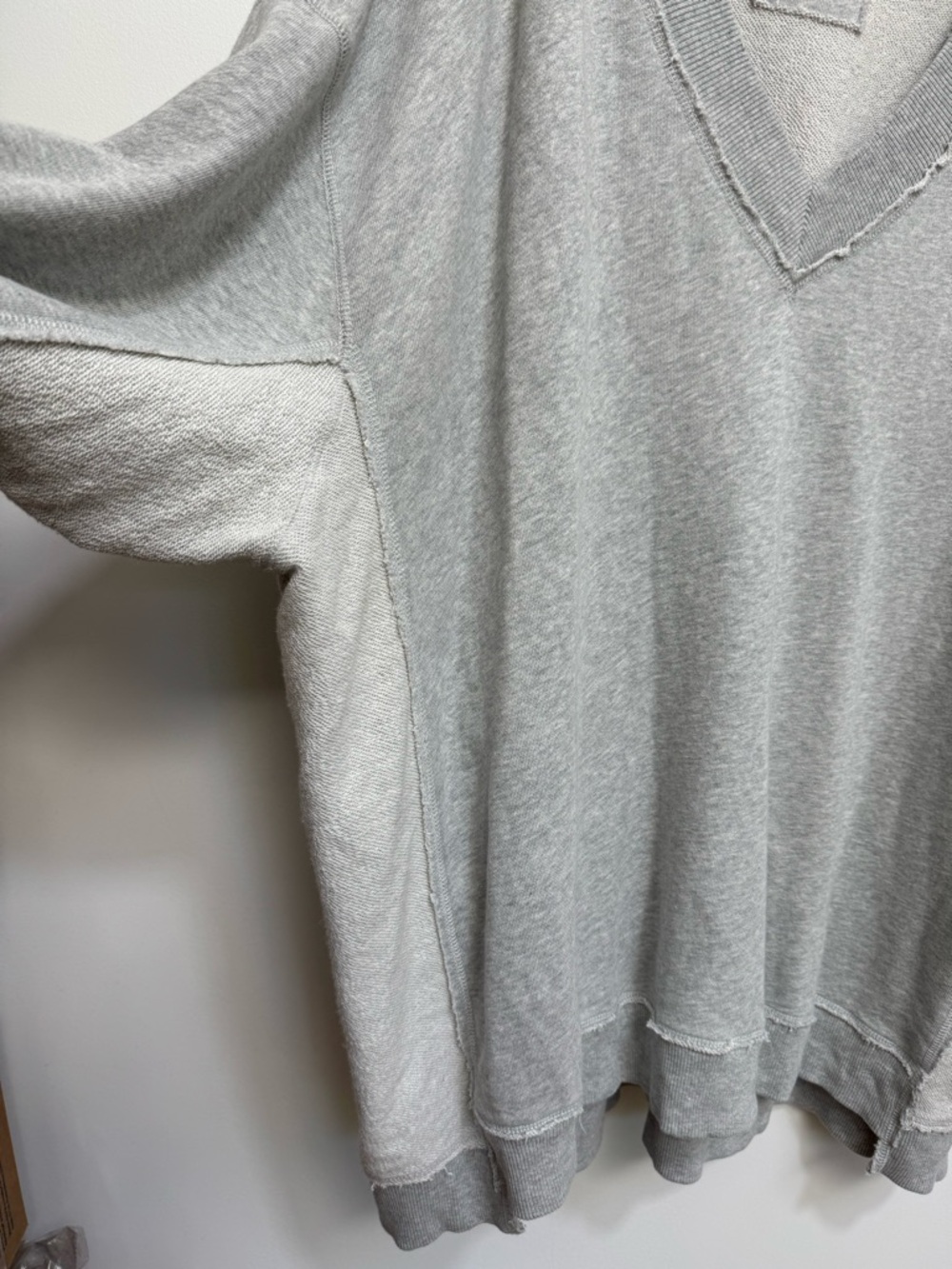 Aerie Vacay Everyday V-Neck Sweatshirt Women’s XXL Oversized Loungewear Travel - Picture 6 of 12